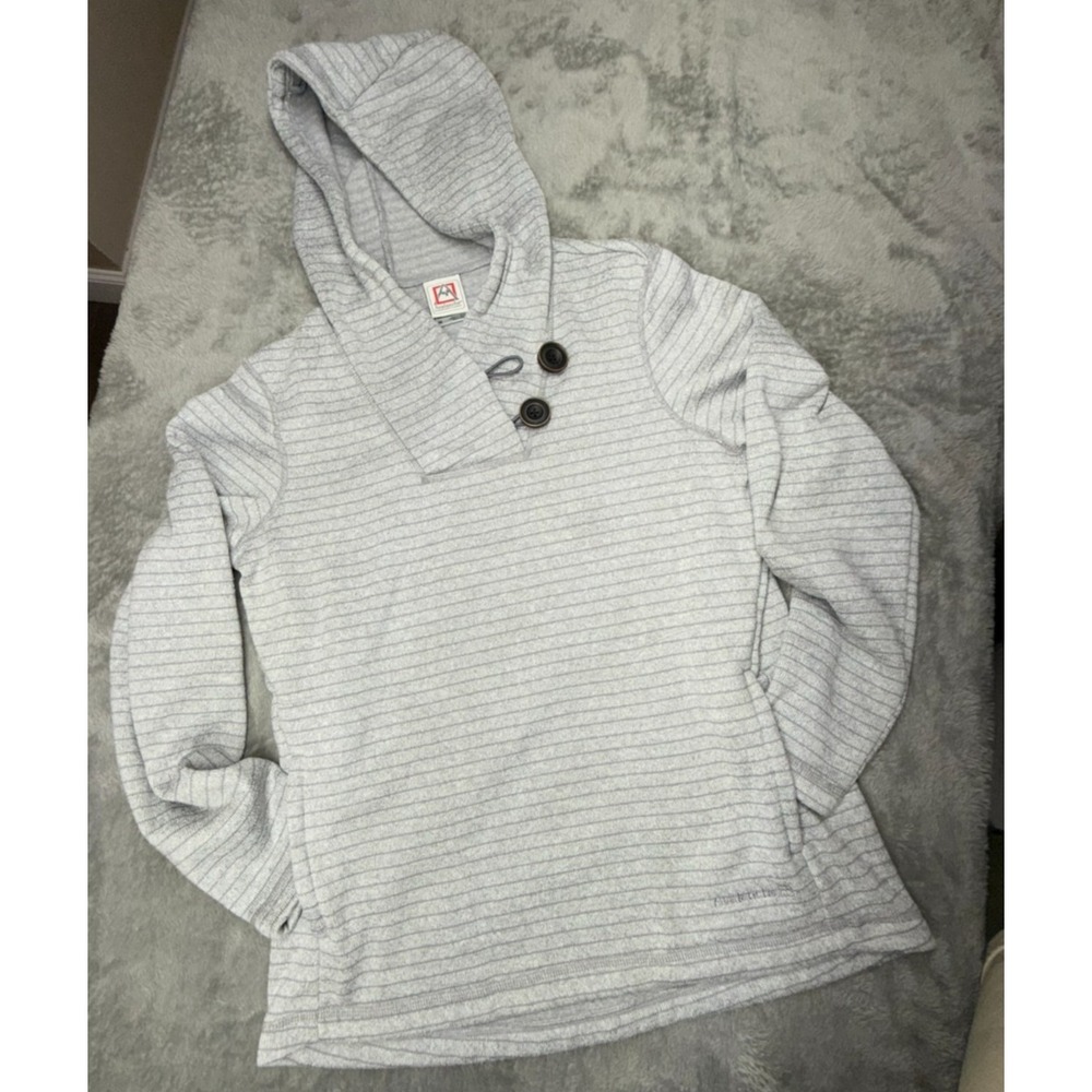 Women's Avalanche Outdoor Supply Co. Stripe Pullover Shawl Neck Hoodie Medium